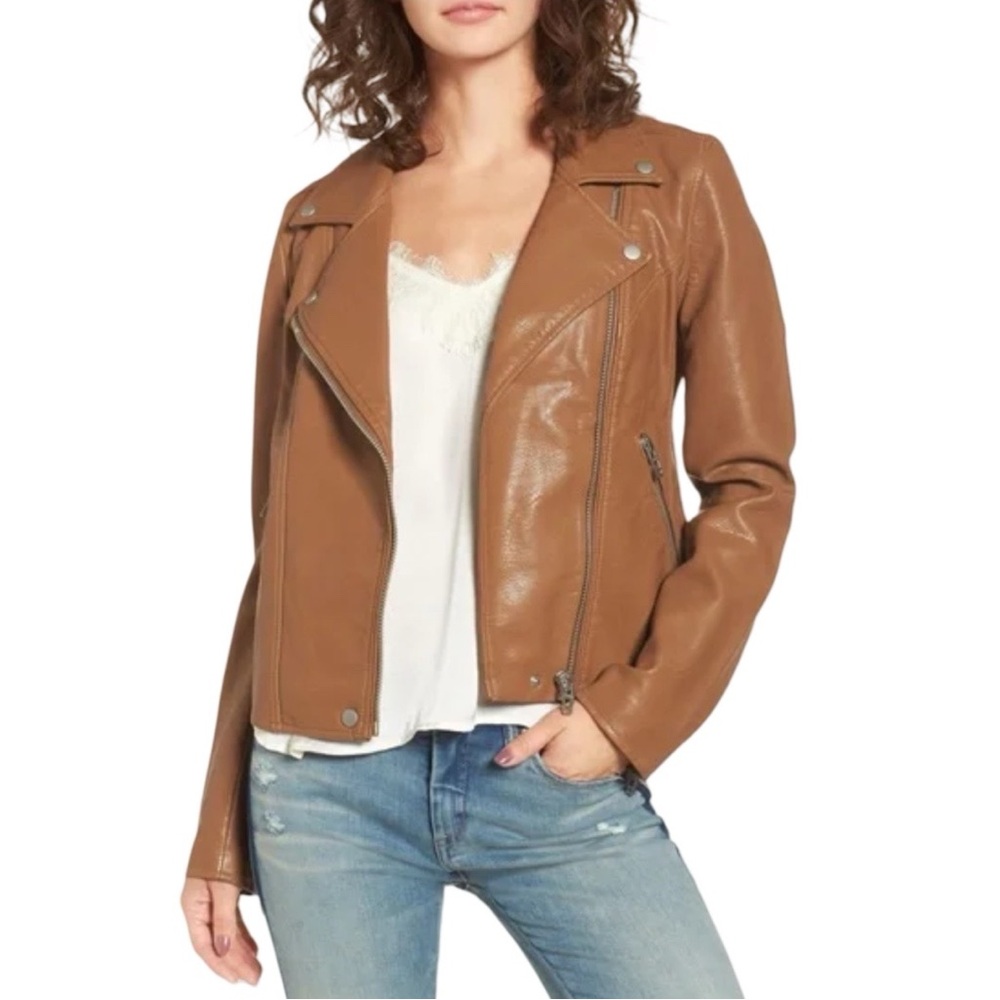Blank NYC‎ Tan Leather Jacket